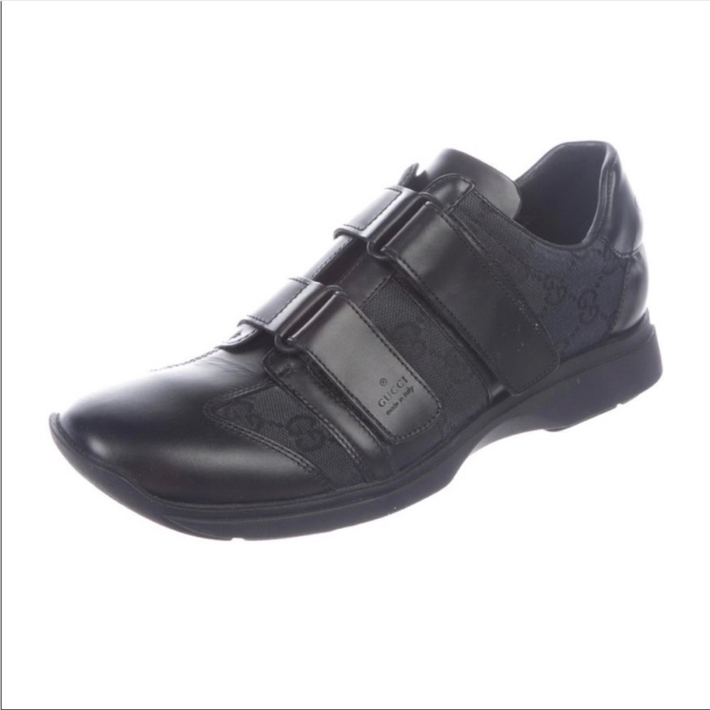 Gucci black velcro sneakers size 38, 8
